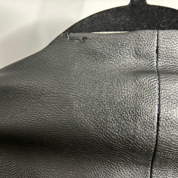 Zara Basics Waterfall Collared Vegan Leather Jacket - Picture 5 of 8